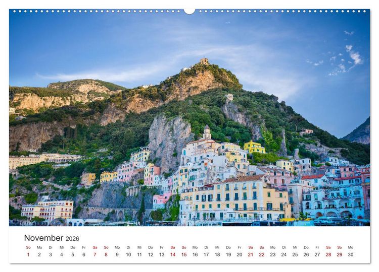 Produktbild: Malerische Amalfik&uuml;ste (hochwertiger Premium Wandkalender 2026 DIN A2 quer), Kunstdruck in Hochglanz