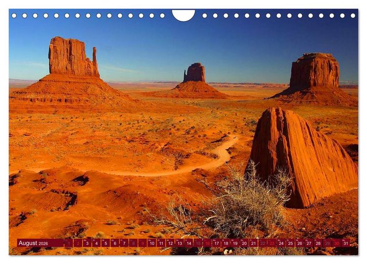 Produktbild: Arizona &bull; Impressionen (Wandkalender 2026 DIN A4 quer), CALVENDO Monatskalender