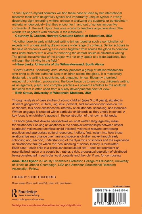 Produktbild: Child Cultures, Schooling, and Literacy