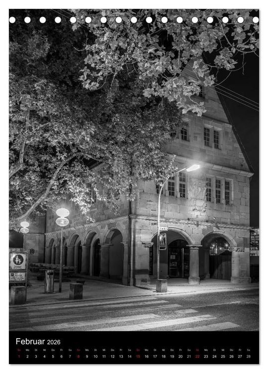 Produktbild: Heilbronn bei Nacht 2 (Tischkalender 2026 DIN A5 hoch), CALVENDO Monatskalender