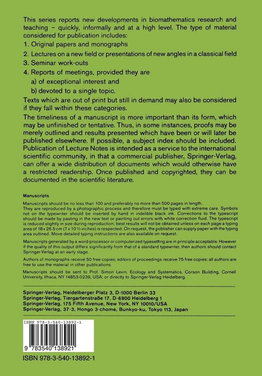 Produktbild: Modelling of Patterns in Space and Time
