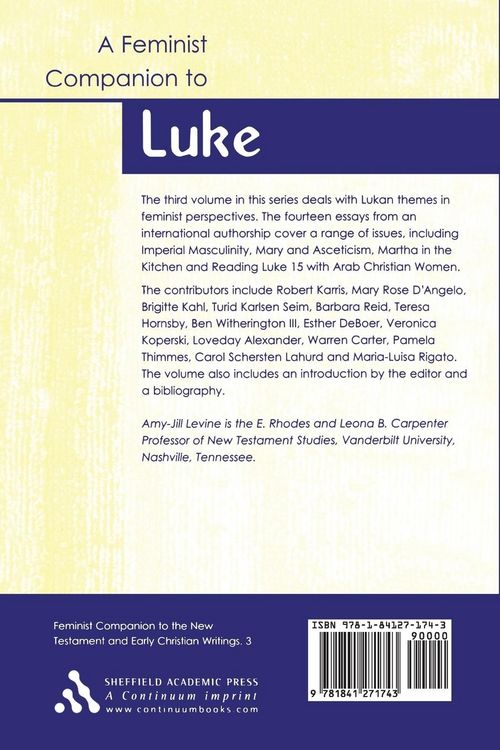 Produktbild: A Feminist Companion to Luke (Feminist Companion to the New Testament and Early Christian Writings)