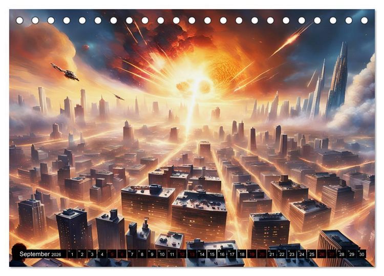 Produktbild: Erde - Blauer &Uuml;berlebensk&uuml;nstler (Tischkalender 2026 DIN A5 quer), CALVENDO Monatskalender