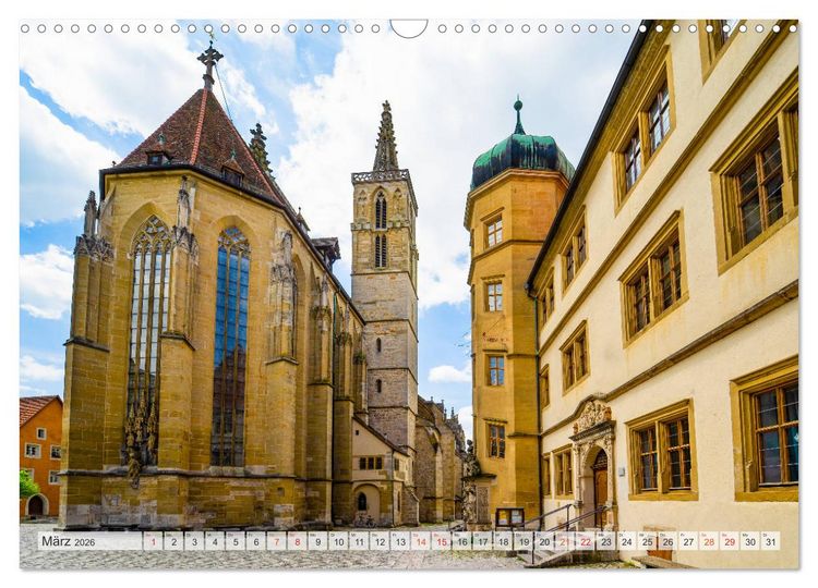 Produktbild: Rothenburg ob der Tauber Impressionen (Wandkalender 2026 DIN A3 quer), CALVENDO Monatskalender