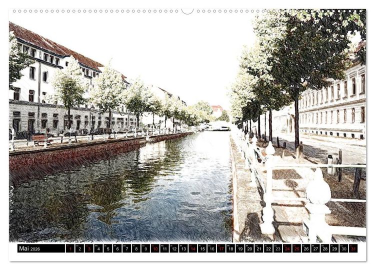 Produktbild: Potsdam Kalender (Wandkalender 2026 DIN A2 quer), CALVENDO Monatskalender