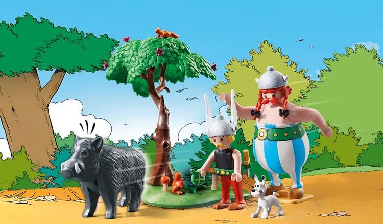 Produktbild: Playmobil® Asterix Wildschweinjagd 71160