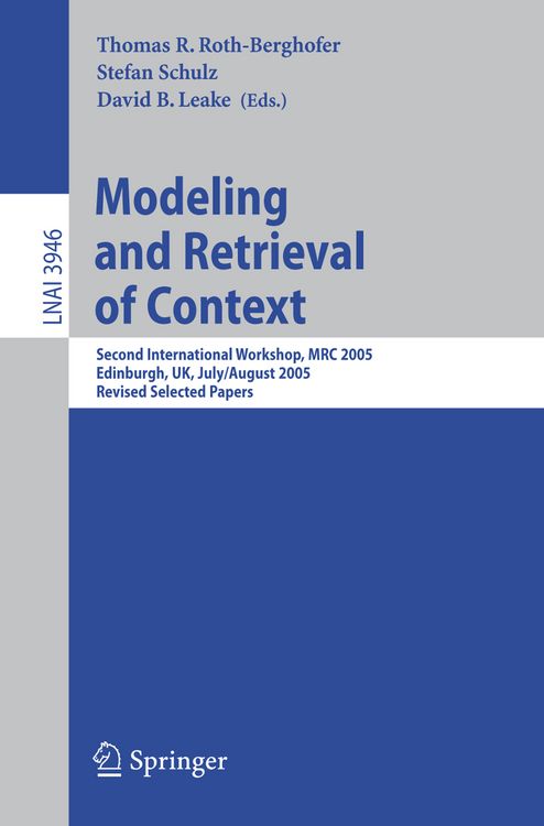 Produktbild: Modeling and Retrieval of Context