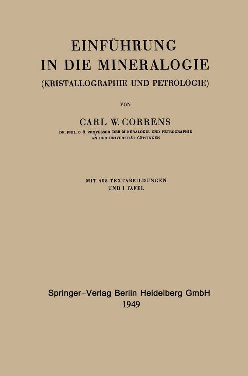 Produktbild: Einf&uuml;hrung in die Mineralogie