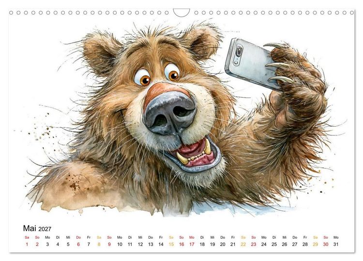 Produktbild: Tieralarm - Fell, Fun & Firlefanz (Wandkalender 2027 DIN A3 quer), CALVENDO Monatskalender