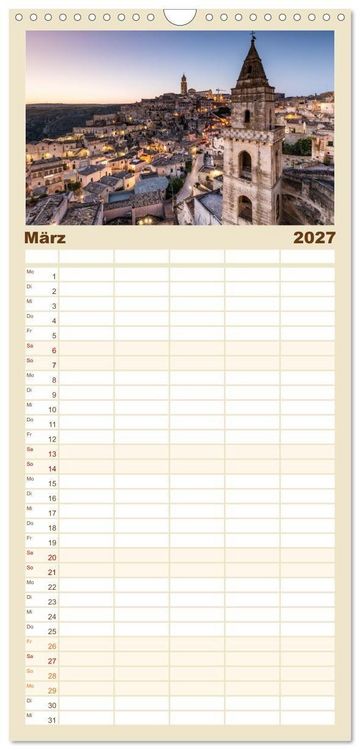 Produktbild: Familienplaner 2027 - Italien - Eine Reise durch Bel Paese mit 5 Spalten (Wandkalender, 21 x 45 cm) CALVENDO