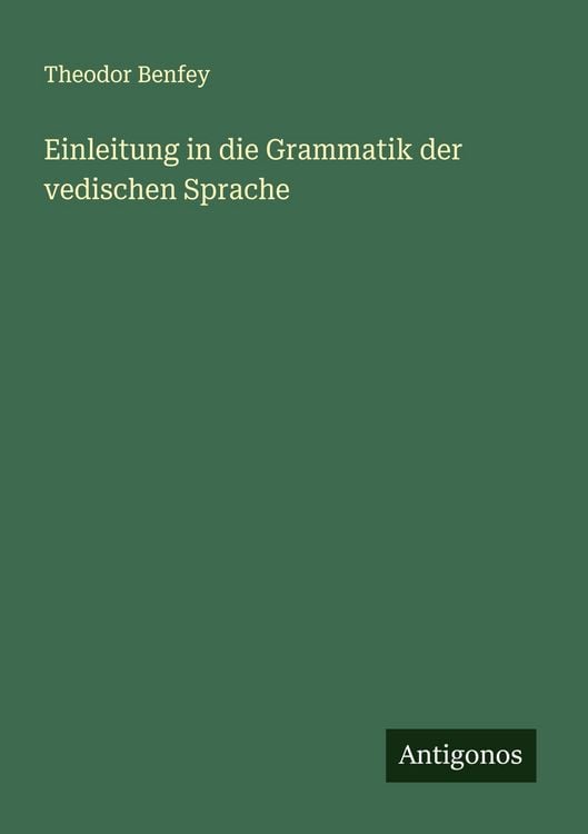 Produktbild: Einleitung in die Grammatik der vedischen Sprache