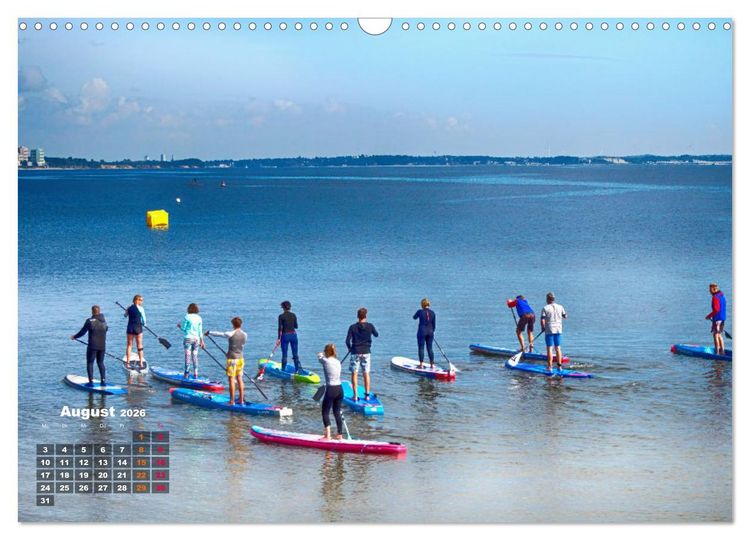 Produktbild: L&uuml;becker Bucht Strand - Sport - Flair (Wandkalender 2026 DIN A3 quer), CALVENDO Monatskalender
