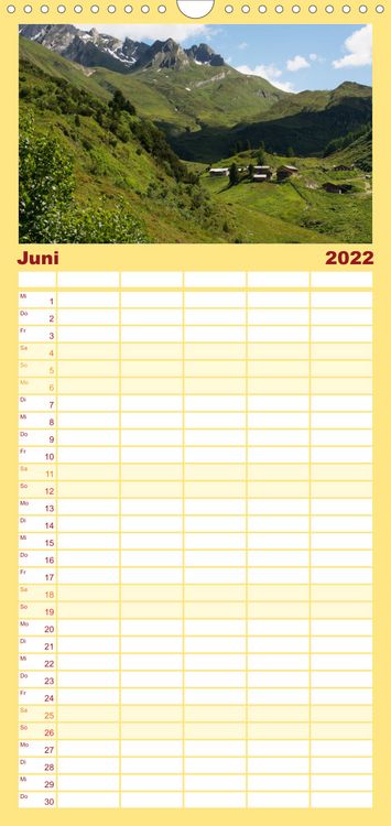 Produktbild: Familienplaner Typisch S&uuml;dtirol (Wandkalender 2022 , 21 cm x 45 cm, hoch)