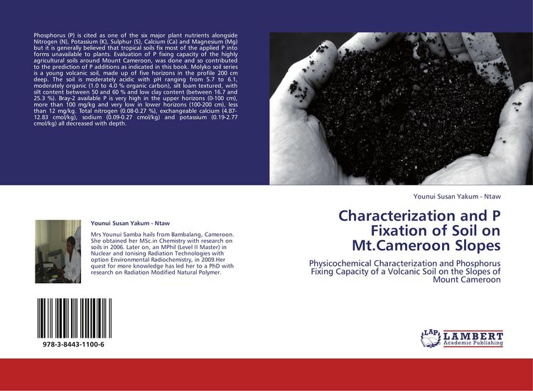 Produktbild: Characterization and P Fixation of Soil on Mt.Cameroon Slopes