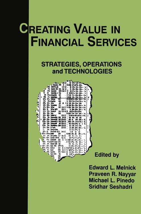 Produktbild: Creating Value in Financial Services