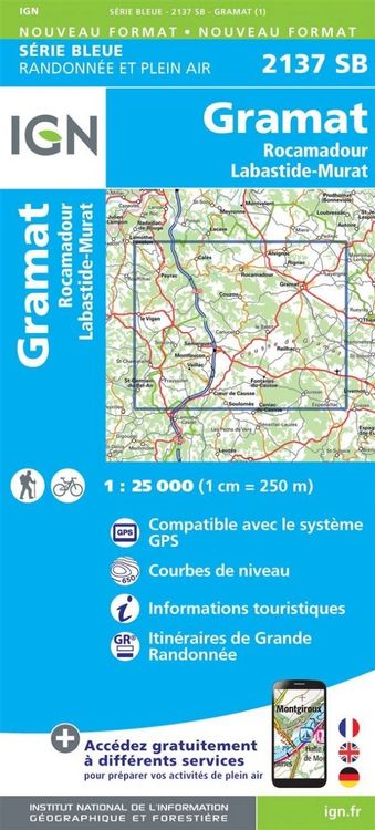 Produktbild: Gramat.Rocamadour.Labastide-Murat 1:25 000