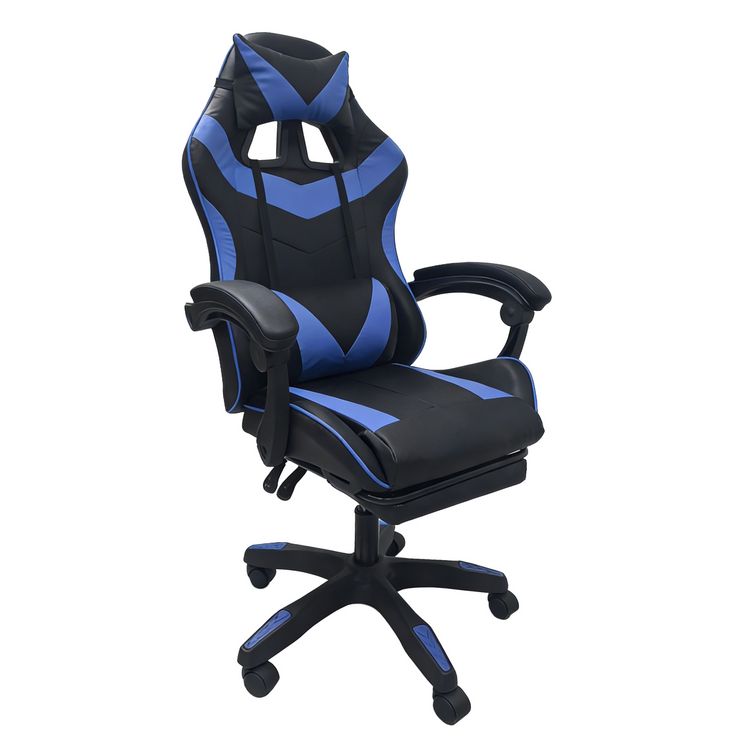 Produktbild: HTI-Living Gaming Stuhl Krit Eco Schwarz-Blau B&uuml;rostuhl Drehstuhl Schreibtischstuhl
