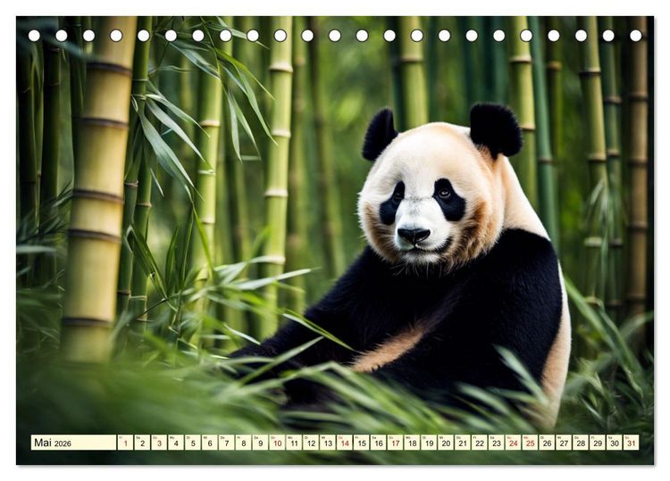 Produktbild: Gro&szlig;er Pandab&auml;r (Tischkalender 2026 DIN A5 quer), CALVENDO Monatskalender
