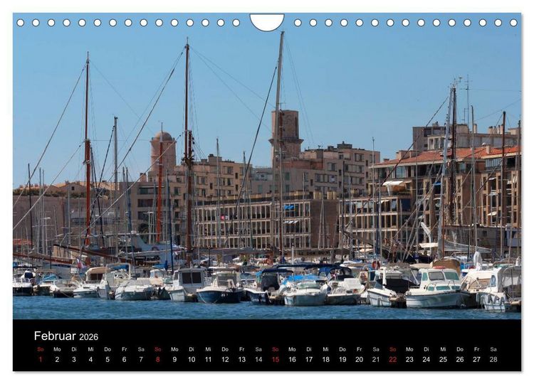 Produktbild: MARSEILLE - Die Hafenmetropole an der C&ocirc;te d'Azur (Wandkalender 2026 DIN A4 quer), CALVENDO Monatskalender
