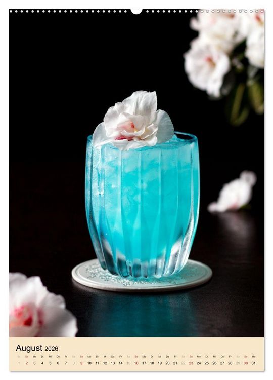 Produktbild: Cocktails mit Blumen und Pflanzen (Wandkalender 2026 DIN A2 hoch), CALVENDO Monatskalender