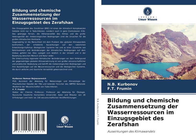 Produktbild: Bildung und chemische Zusammensetzung der Wasserressourcen im Einzugsgebiet des Zerafshan