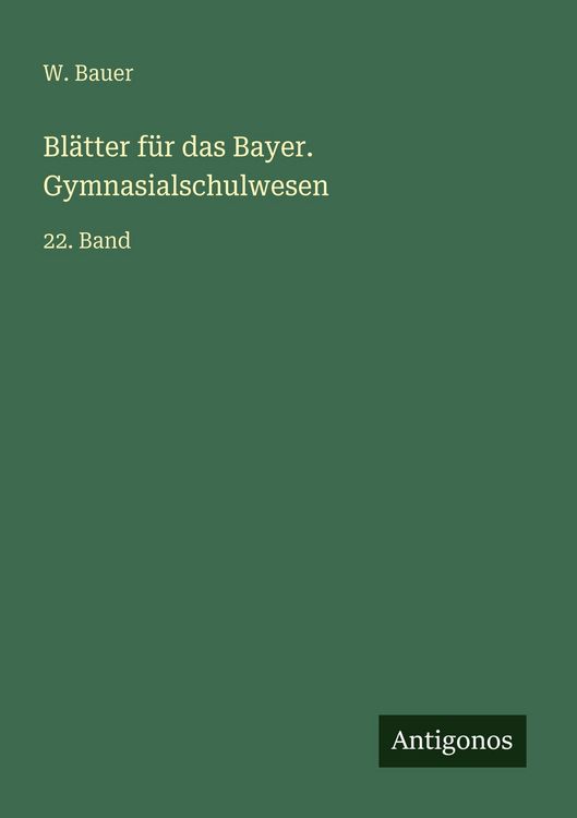 Produktbild: Bl&auml;tter f&uuml;r das Bayer. Gymnasialschulwesen