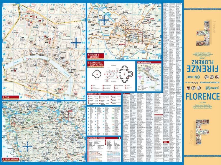 Produktbild: Florence, Florenz, Borch Map