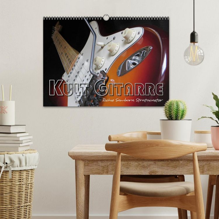 Produktbild: KULT GITARRE - Richie Sambora Stratocaster (Wandkalender 2026 DIN A3 quer), CALVENDO Monatskalender