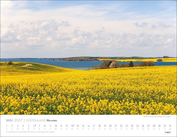 Produktbild: K&uuml;stenland Kalender 2027 - Meer erleben
