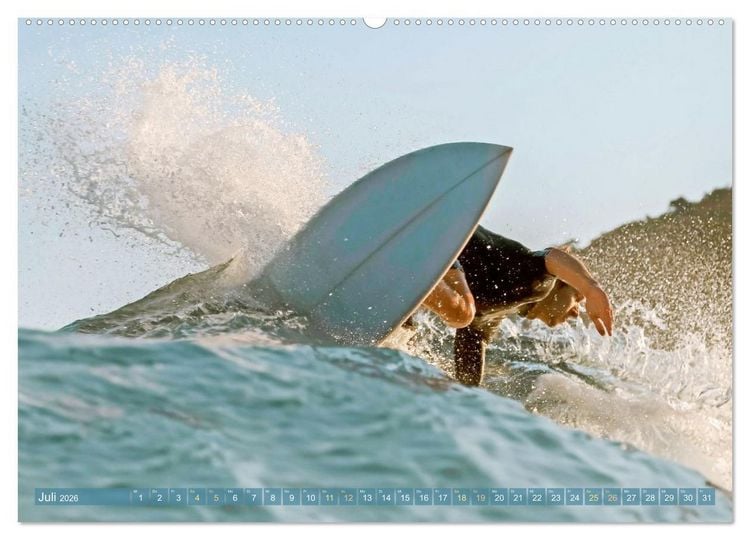 Produktbild: Surfen: Die perfekte Welle finden - Edition Funsport (hochwertiger Premium Wandkalender 2026 DIN A2 quer), Kunstdruck in Hochglanz
