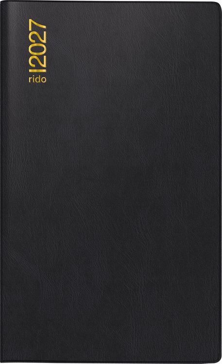 Produktbild: rido/id&eacute; 7046962907 Taschenkalender Mod. M-Planer 2027 A6, Kunststoff, schwarz