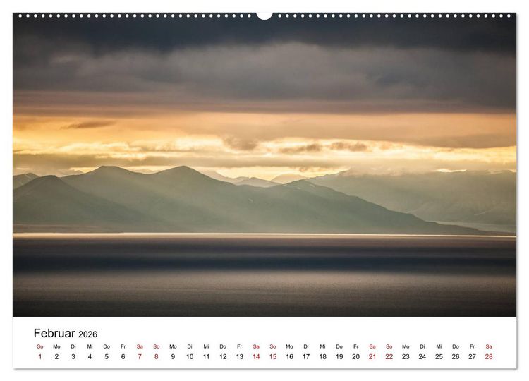 Produktbild: Spitzbergenkalender (Wandkalender 2026 DIN A2 quer), CALVENDO Monatskalender