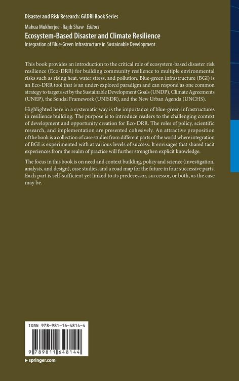 Produktbild: Ecosystem-Based Disaster and Climate Resilience