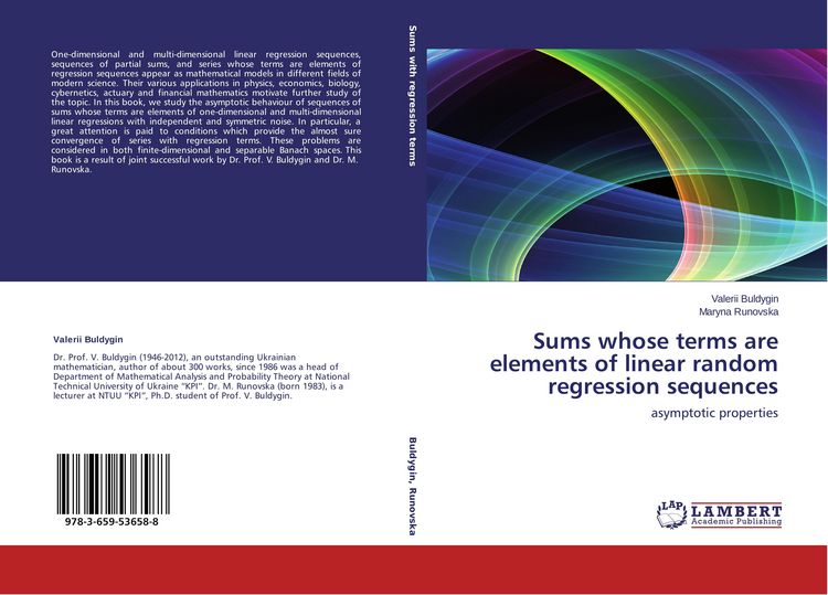 Produktbild: Sums whose terms are elements of linear random regression sequences