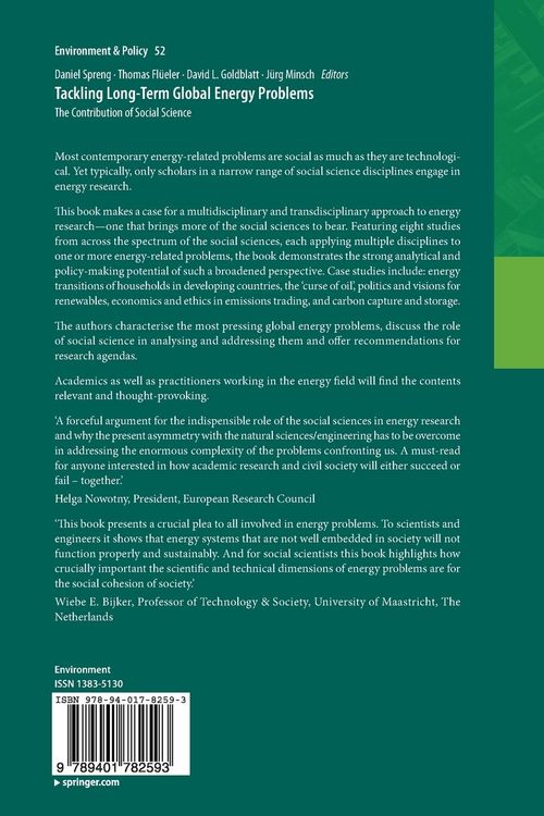 Produktbild: Tackling Long-Term Global Energy Problems