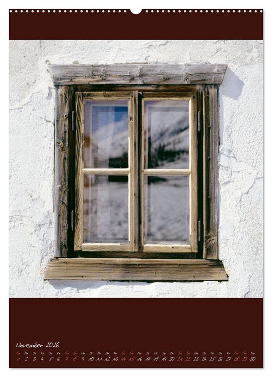 Produktbild: Alte Fenster (Wandkalender 2026 DIN A2 hoch), CALVENDO Monatskalender