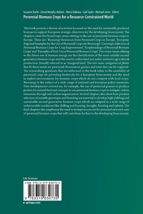 Produktbild: Perennial Biomass Crops for a Resource-Constrained World