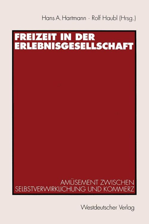 Produktbild: Freizeit in der Erlebnisgesellschaft
