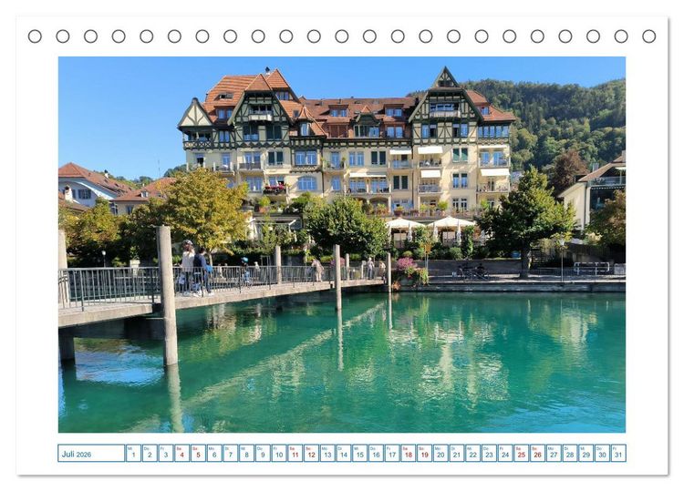 Produktbild: Schweizer St&auml;dte (Tischkalender 2026 DIN A5 quer), CALVENDO Monatskalender