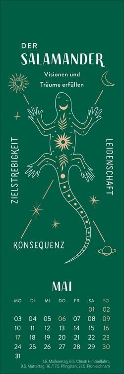 Produktbild: Krafttiere Lesezeichen & Kalender 2027