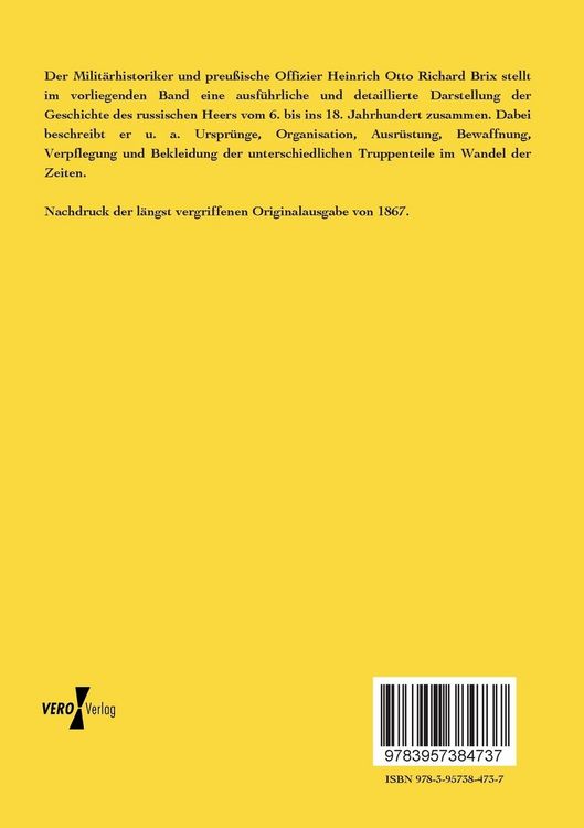 Produktbild: Geschichte der alten russischen Heereseinrichtungen