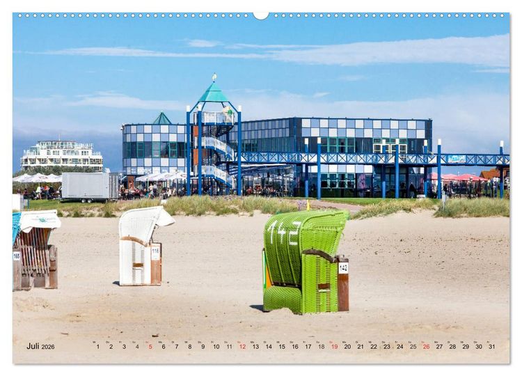 Produktbild: Norddeich Spaziergang vom Hafen bis zum Strand (Wandkalender 2026 DIN A2 quer), CALVENDO Monatskalender