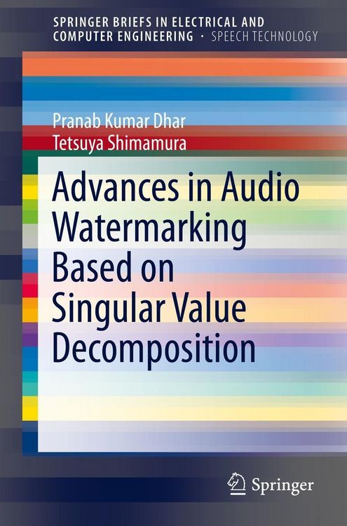 Produktbild: Advances in Audio Watermarking Based on Singular Value Decomposition