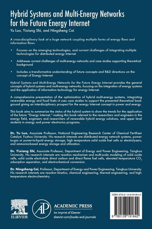Produktbild: Hybrid Systems and Multi-energy Networks for the Future Energy Internet