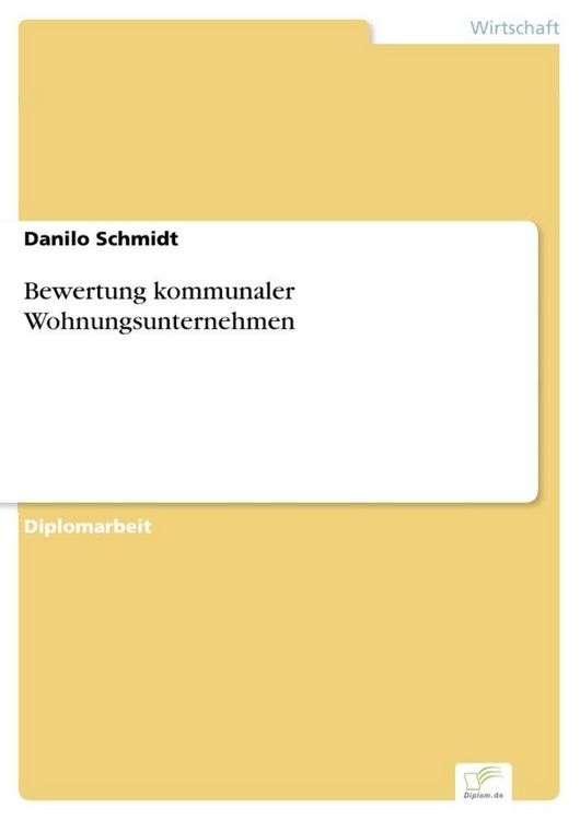 Produktbild: Bewertung kommunaler Wohnungsunternehmen
