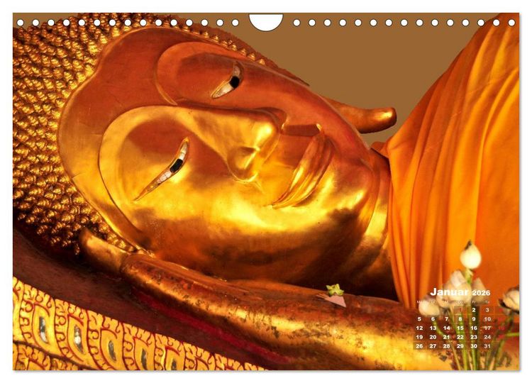 Produktbild: Thailands Buddhas (Wandkalender 2026 DIN A4 quer), CALVENDO Monatskalender