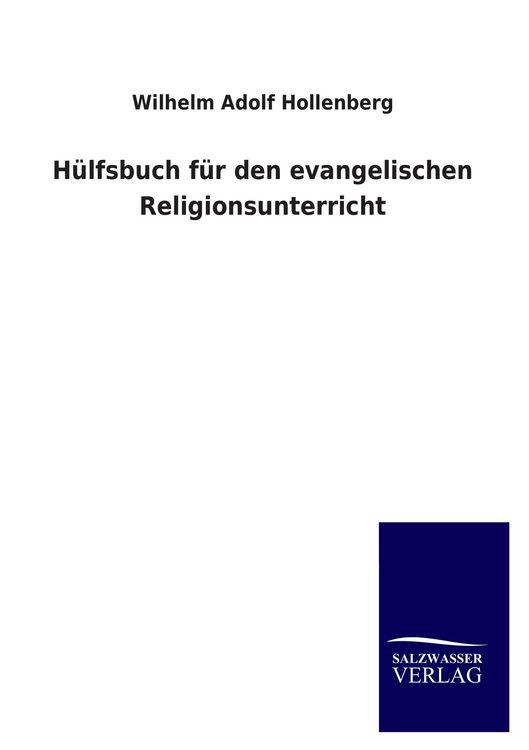 Produktbild: H&uuml;lfsbuch f&uuml;r den evangelischen Religionsunterricht