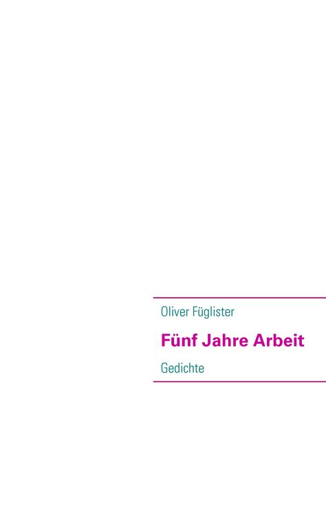 Produktbild: F&uuml;nf Jahre Arbeit