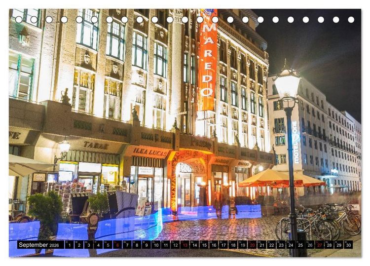 Produktbild: Light Art in Leipzig (Tischkalender 2026 DIN A5 quer), CALVENDO Monatskalender