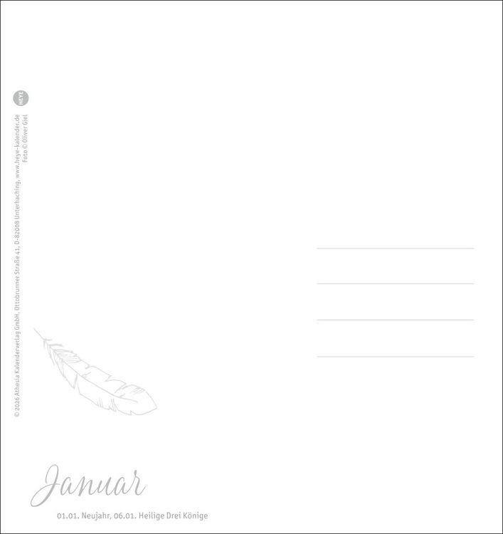 Produktbild: Freche Wellensittiche Postkartenkalender 2027